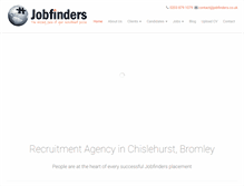 Tablet Screenshot of jobfinders.co.uk